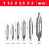 60 ° HSS TiN and nitrided coating center drill A1-A6mm set for metal processing chamfer positioning CNC lathe drill bits