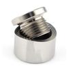O2 Sensor Bung Stainless Steel Oxygen Mounting Bungs and Plugs Adapter M18 X 1.5 Thread Notched Style Exhaust Weld In Bung with