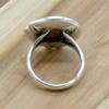 Inel din argint sterling 925 cu sidef, Inel oxidat lucrat manual