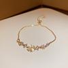 Electroplated Zircon Sun Love Bracelet Niche Sweet Versatile Bracelet Temperament Light Luxury High-end Jewelry Women