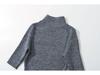 Spicy Chic Semi-High Neck Short Sleeve Knitted Dress - Spring 2025 Retro Waist-Hugging Bodycon Mini