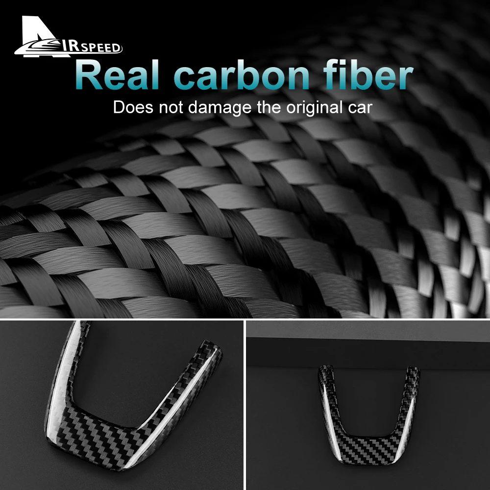 Real Hard Carbon Fiber Sticker For Fiat 500 Abarth 595 2012 2013 2014 2015 Car Interior Trim Decoration Accessories