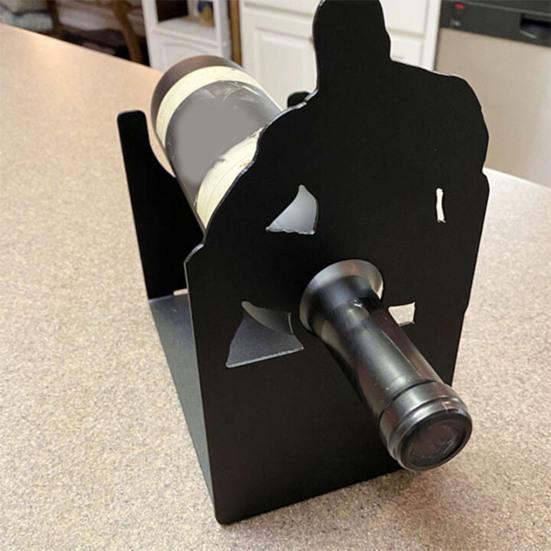 Yousheng Muscular Man Wine Bottle Holder Creative Funny Adult Tabletop Decoration Freestanding Wine Display Stand for Kitchen Home Bar