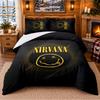 Printed 3Pcs Bedding Set Nirvana Pattern Bed Sheet Pillowcase For Bedroom Decor