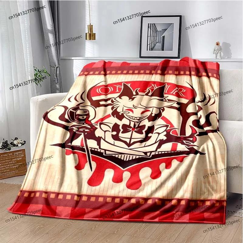 Helluva Boss Blitzo Adult Animated Cute Soft Plush Blanket Living Room Bedroom Bed Sofa Picnic Flannel Blanket Kids Blanket Gift