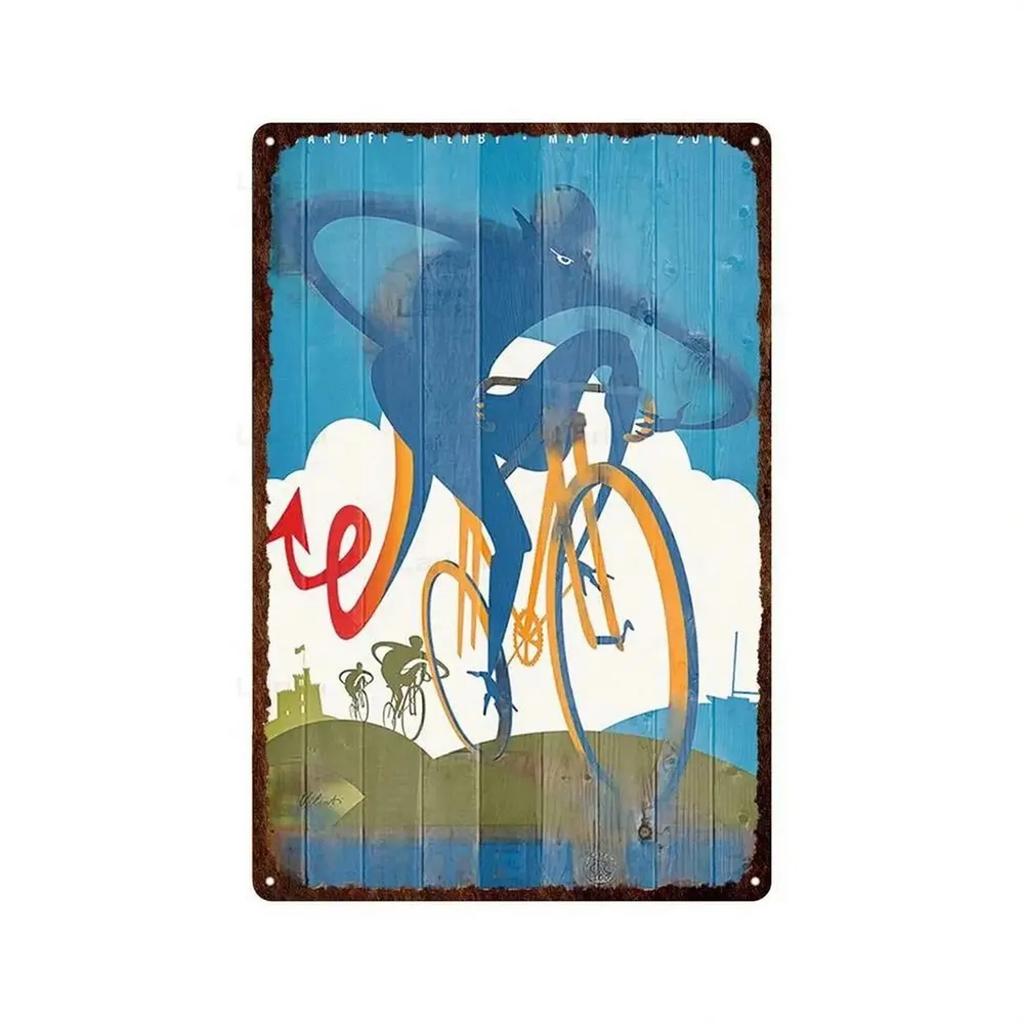 France Cycling Metal Tin Signs Plaque Wall Decoration Vintage Art Posters Iron Painting for Man Cave Home Cafe Garden Club Bar