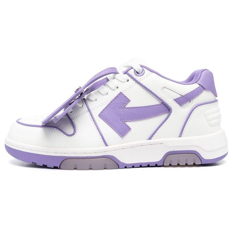 OFF WHITE Out Of Office Ooo Low Tops Outlined White Lilac Purple Women's OWIA259S23LEA0070137