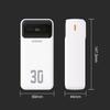 Powerbank 30000Mah Usb-A Usb-C K15Max Pd 22.5W Z Kablami Usb-C Iphone Lightning - Biały