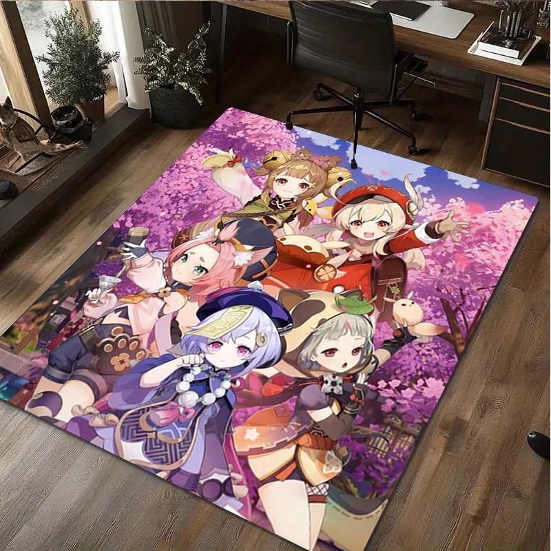 Genshin Impact Home carpet Office Decorative Carpet For Living Room Bedroom Door Mat Floor Rug Computer Chair Area Rug