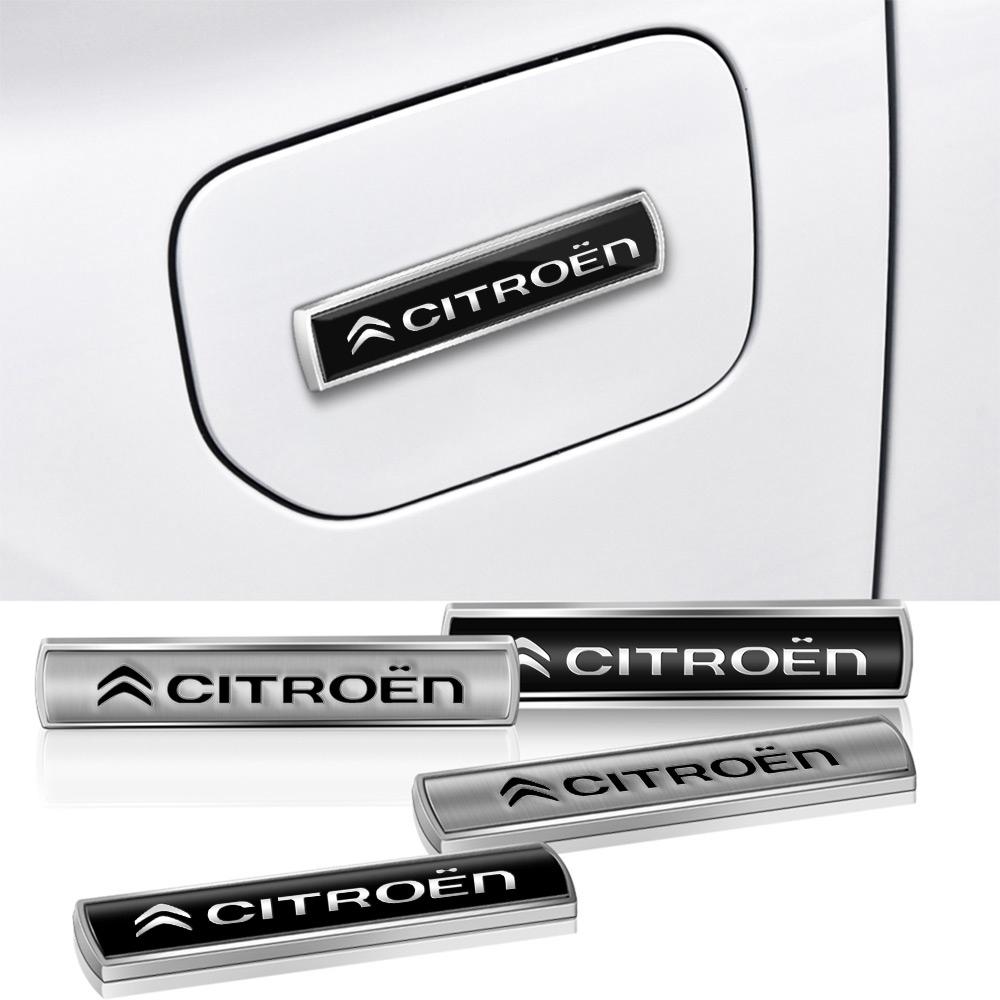 1 PZ Adesivo in Metallo 3D per Auto Adesivo Decorativo per Bagagliaio Lungo e Carrozzeria per Citroen C1 C2 C3 C4 Picasso C-ELYSEE DS3 Berlingo Cactus C4L C6