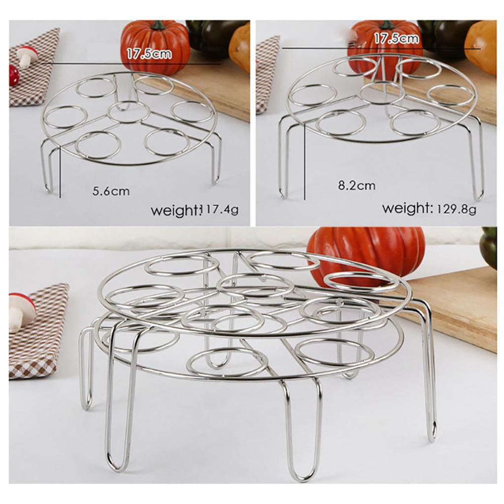 2Pcs Kitchen Steamer Rack Instant Pot Egg Vegetable Cooker Holder Heater