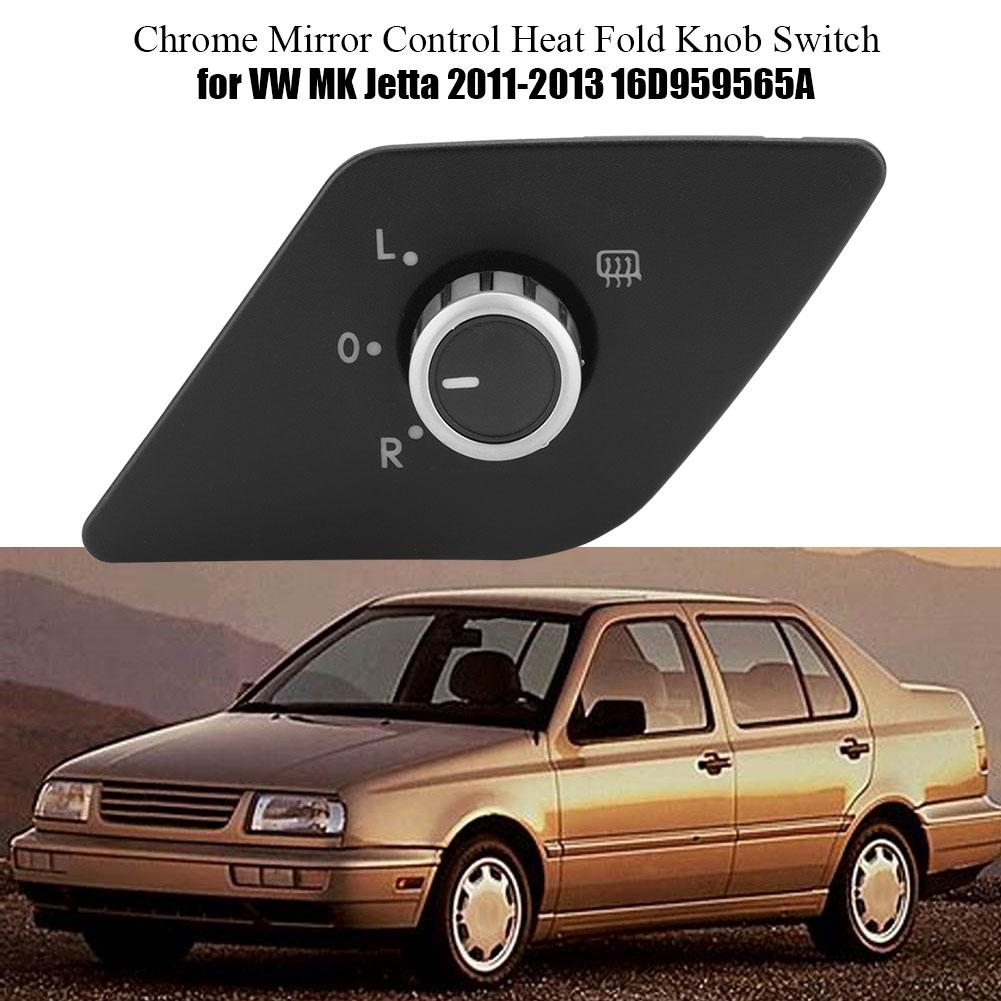 Side Mirror Control Heat Fold Knob Switch for  MK Jetta 2011 2013 16D959565A