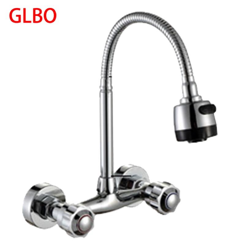Настенный кухонный смеситель GLBO с холодной и горячей водой