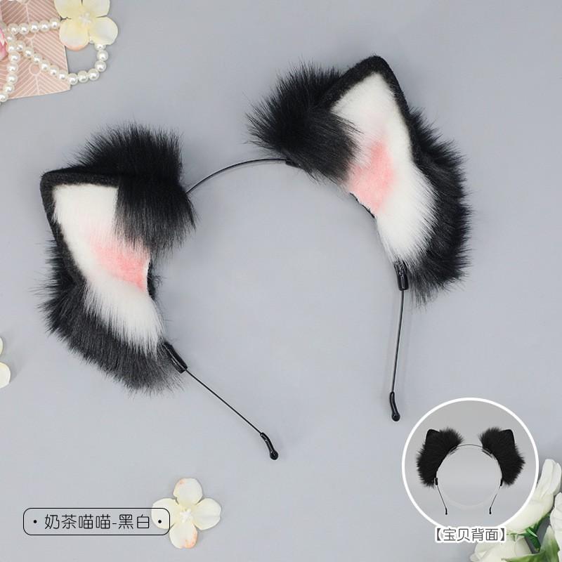 Flauschiges Katzenohr-Stirnband Cosplay Anime Convention Niedliches Plüsch-Haaraccessoire Unisex Kawaii Stil