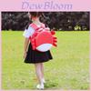 Adorable Cartoon Girl Backpack For Kids With Crab Print Ideal For School Use