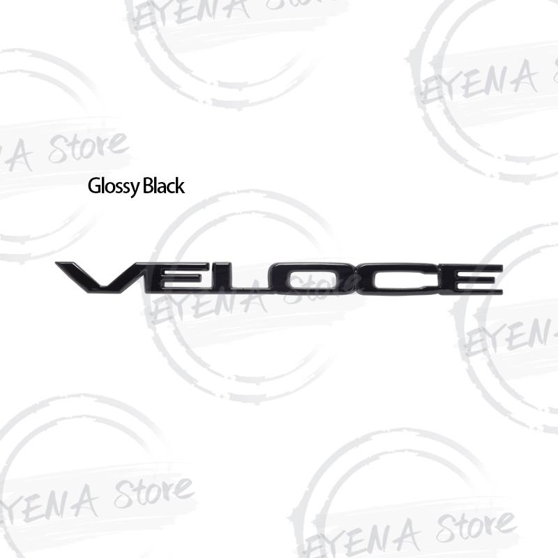 VELOCE TI Logo Schriftzug Metallplakette Aufkleber Auto Heckklappe Karosserie Emblem Für Junior Giulietta Tonale Giulia Stelvio GTS Sportiva
