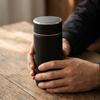 Portable Thermos Water Bottle with Tea Filter Tea Brewing Cup Fashionable Coffee Mug  Travel