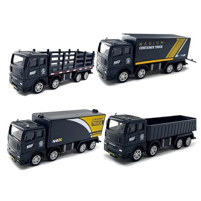 Pull Back Container Truck Toy Freight Vehicle Model Educational Game Gift for Boys Kids Children