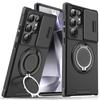 Magnetic Case for Samsung S25 Edge S24 FE S22 S21 S26 Ultra S23 Plus A57 A37 A07 A17 A05 A06 A16 Slide Camera Protection Cover