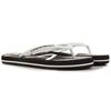 Emporio Armani Flat H-Shape Round Toe Rubber Flip Flops Unisex Footwear Black White XCQ004XK196A120