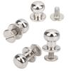 20PCS 9 x 8mm DIY Copper Rivets Round Head Nipple Nail Bag Shoes Accessories for LeatherSilver 9 x 8mm