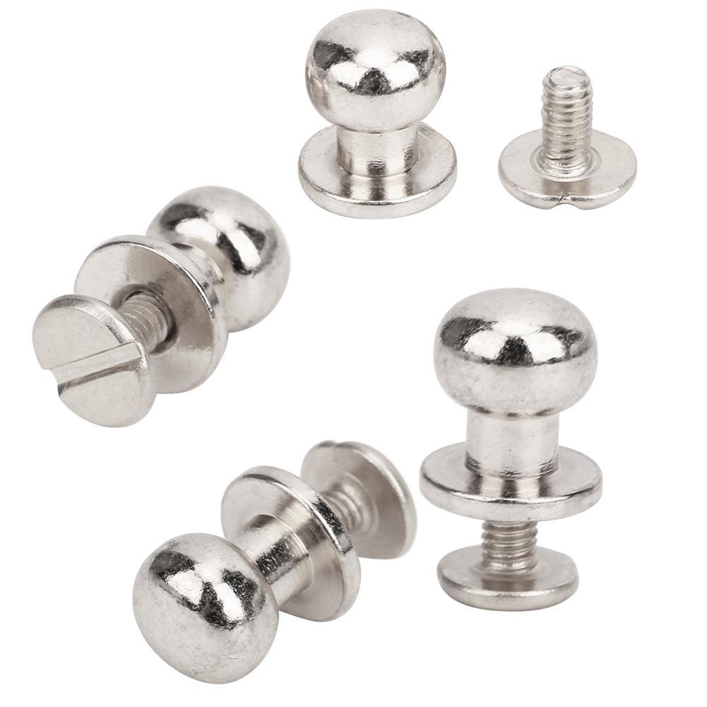 20PCS 9 x 8mm DIY Copper Rivets Round Head Nipple Nail Bag Shoes Accessories for LeatherSilver 9 x 8mm