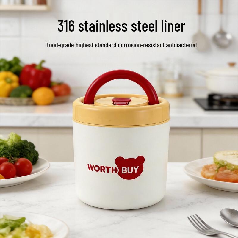 WORTHBUY Portable Stainless Steel Thermal Food Jar