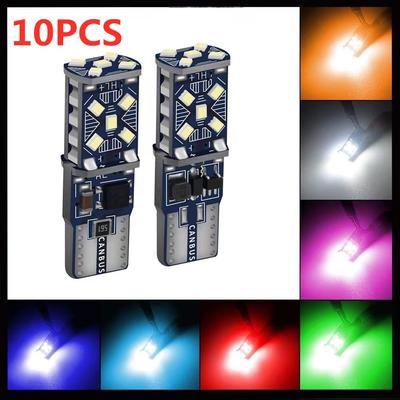 Bright 2/10PCS T10 W5W 194 198 158 New Super Bright Car LED Car Parking Lights WY5W 168 501 2825 Auto Wedge Turn Side Bulbs Car Dome Lights 6