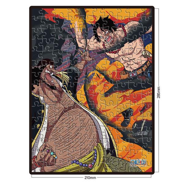 Rompecabezas de 150 piezas de One Piece Puño de Fuego Ace VS Barbanegra
