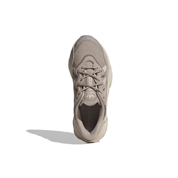 Adidas Originals Ozweego Ткань Кожа Повседневные Нескользящие Прочные Низкие Кроссовки для образа жизни Женские кроссовки Коричневый HP7734