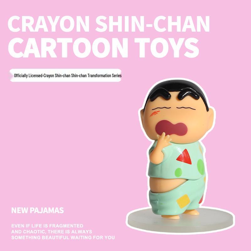 

Genuine Crayon Shin-chan Metamorphosis Figurine Blind Box: Action Kamen Car Figure for Home Decoration