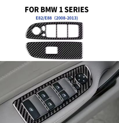 Sticker For BMW 1 Series E82 E88 2008-2013 Accessories Carbon Fiber Car Automatic Special Interior Trim Cover Sticker Styling