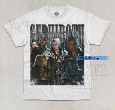 Sephiroth FF VII T-Shirt FF7 Giocatore Gaming Gioco Grafica Bootleg Unisex Maglietta