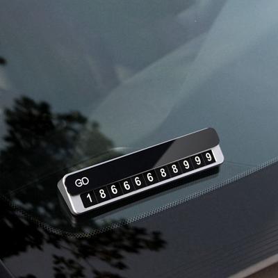 Telephone Number Temporary Parking Number Plate Metal Phone Number Card Plate  Car Park Stop