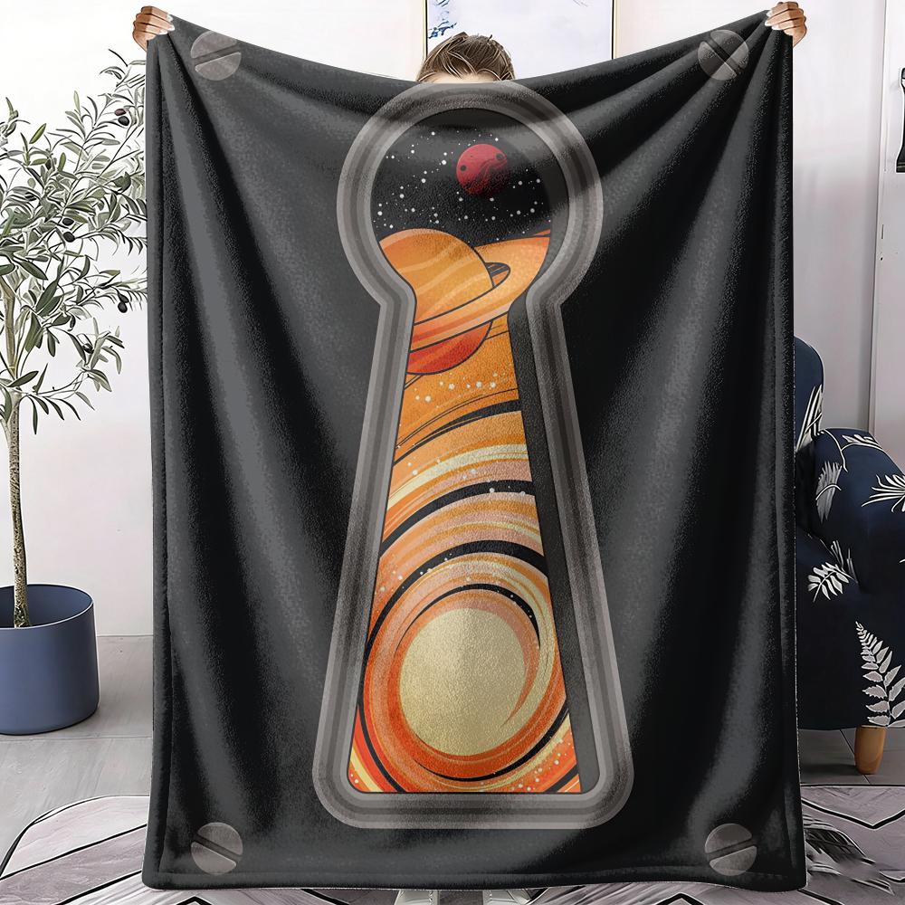 Gateway to the Cosmos Throw Soft Flannel AC Blanket Lightweight Summer Nap Throw Cozy Blanket for Sofa Bed Travel Home