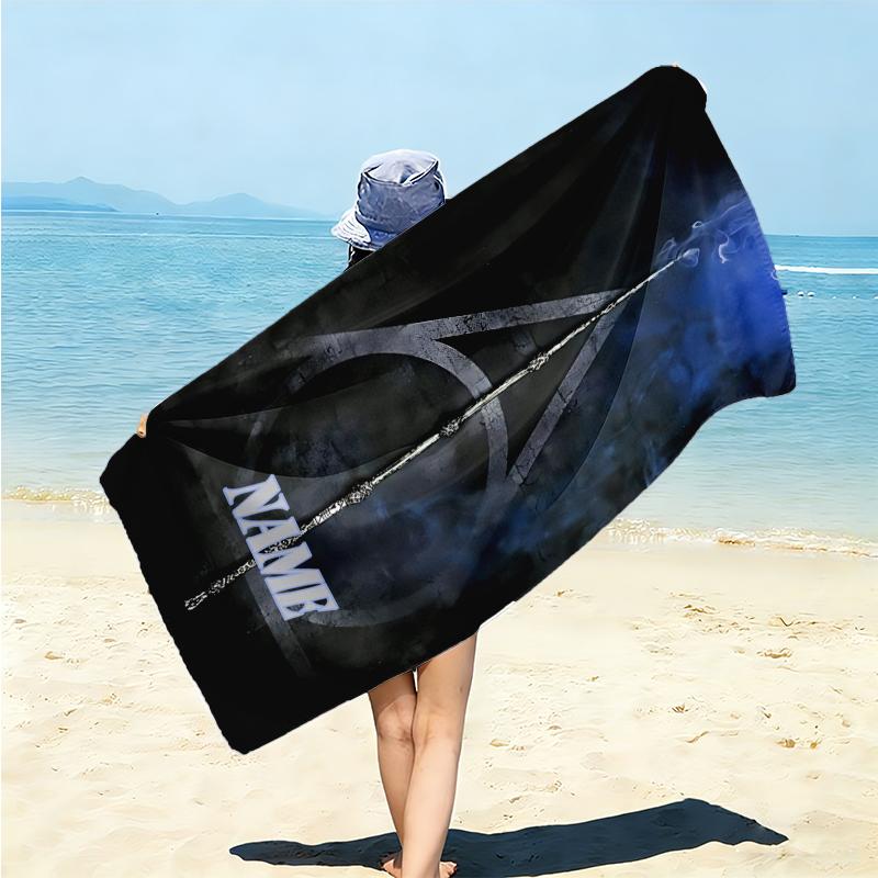 Personalized Magic Wand Legend Beach Towel Microfiber Beach Towel Thin Absorbent for Beach Swimming Yoga Bath Sports. 0910385