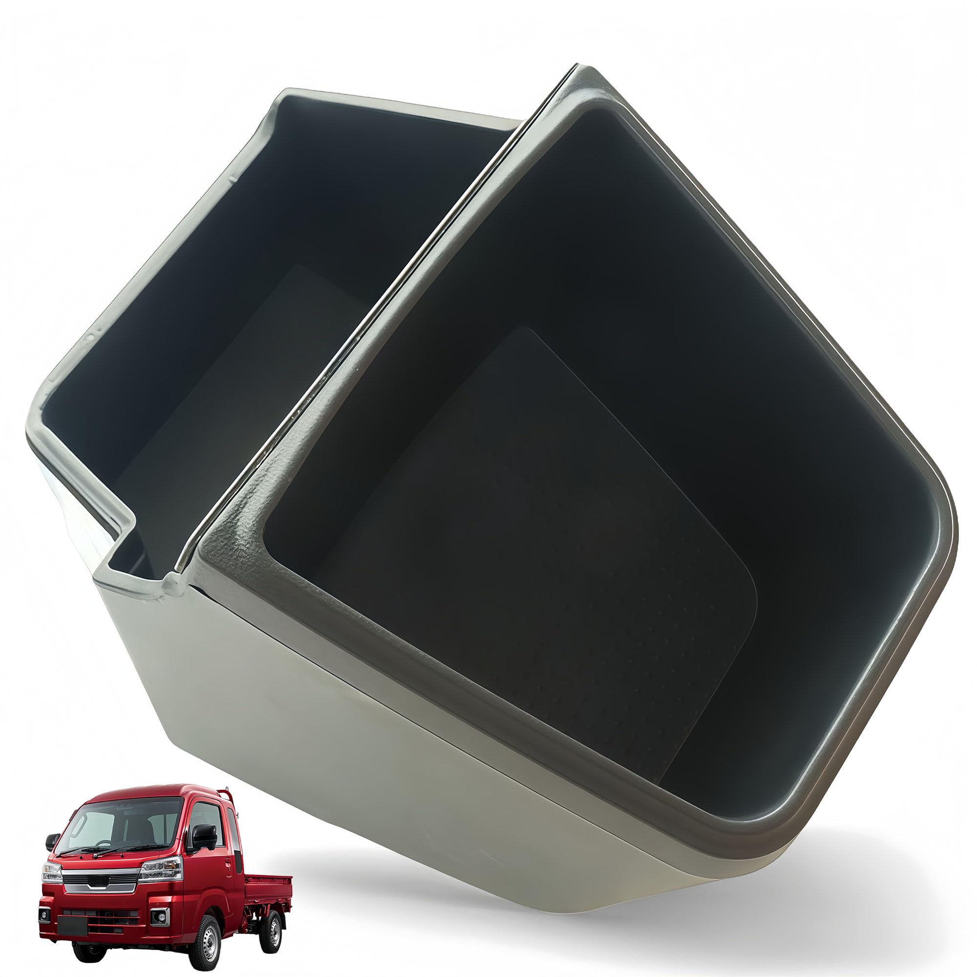 

KICARYAJP Passenger Side Cup for Hijet Truck and Hijet Jumbo S500 Series Model December 2021 Holder, Black, (Late S500P/S510P, onwards)