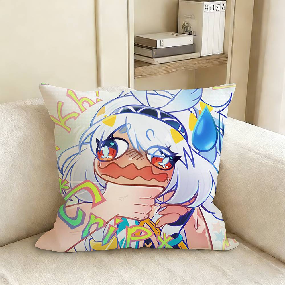 GGenshin IImpact KKinich MMualani Pillow Cover Sofa Cushion Cover Home Room Decoration Children Gift