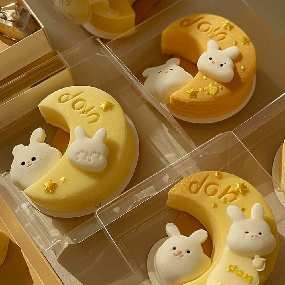 Kitchen Accessories Pastry Mold DIY Household Cake Molds Funny Moon Rabbit Silicone Molds