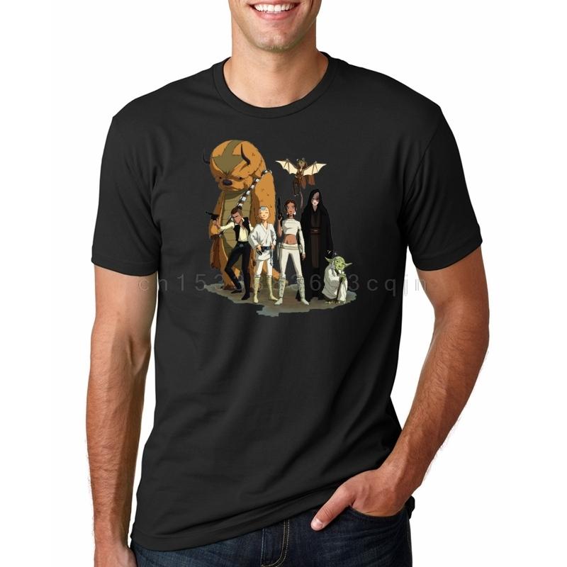 Mens T Shirt Avatar The Last Airbender Aang And Appa Anime Badass Tee