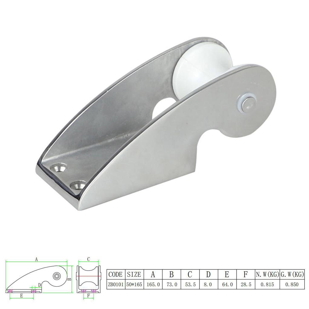 For Trailer Boating Accessorios 316 Stainless Steel Marine Hardware Bow Roller Bracket Roller Anchor Holder Marine Yacht