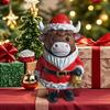 Christmas Highland Cow Figurine Highland Cattle Christmas Statue Resin Sculpture Scottish Ornament Decoration Holiday Display