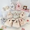 Cartoon Embossed Wrist Bag Largecapacity Office Worker Lunch Box Bag Sundries Tote Bag Sorting Hand Bag