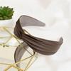 Headband Hairpin Angel Shushu Leather Twisted Hairband Brown Ju Vidastory
