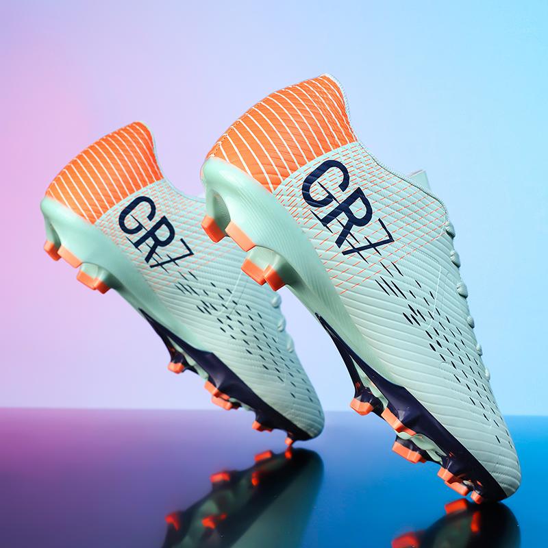 New Men Professional Football Boots Soccer Shoes Ultralight Breathable Unisex Match Training Grass Cleats Indoor Futsal Non-Slip