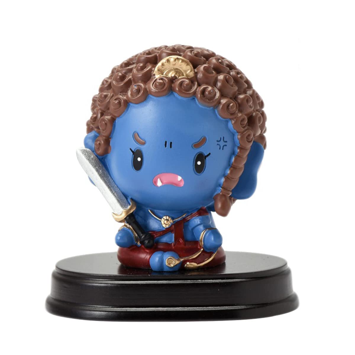 

Miniature, cute Fudo Myoo (Acala) statue, representing the twelve zodiac signs, 75mm in size. A feng shui, good luck, and collectible figure made of r