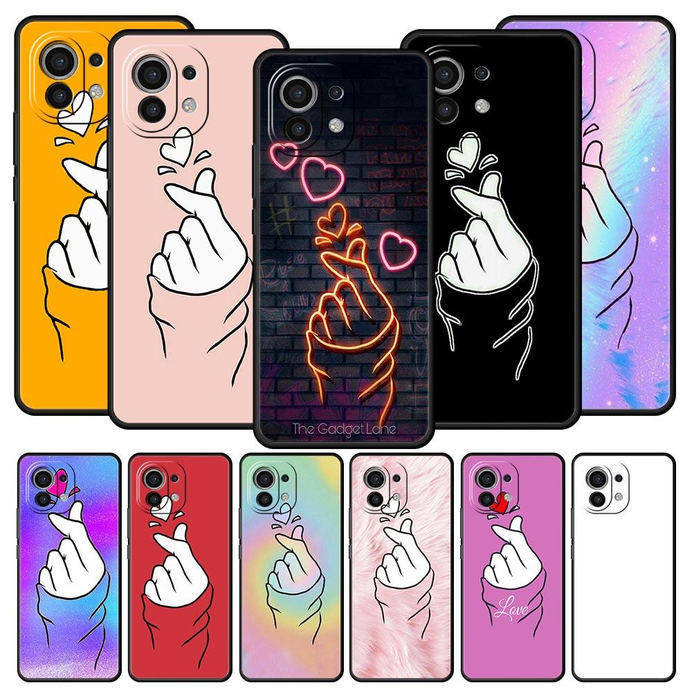Phone Case Cover for Xiaomi Mi 17 15 14 13 12 11 Ultra 15T 14T 13T 12T 11T Pro Lite 5G Soft TPU Capas Black White Love Kpop Bags
