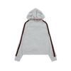 Damen Übergroßer Kapuzen-Reißverschluss-Pullover Karomuster Schmale Passform Streetwear Leichte Freizeitjacke