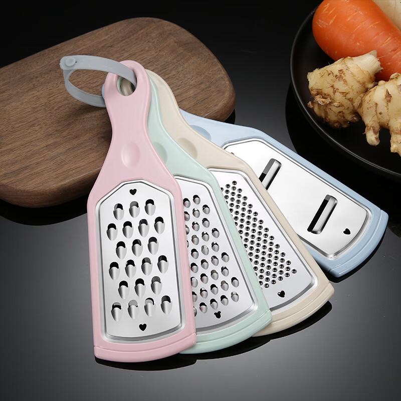 LONSAN 8-Piece Stainless Steel Food Grater & Slicer Set