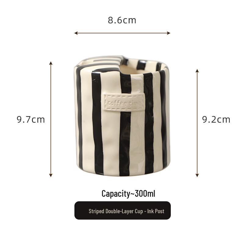 

Striped Ceramic Coffee Mug